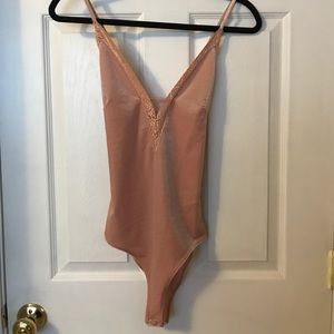 women’s velvet pink body suit
